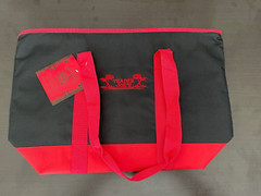 Trader Joe’s Insulated Tote Bag Market Shopper NEW NWT RED BLACK Large -Limited!