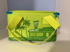 Trader Joe’s Summer Collection Mini Insulated Tote eco Bag Lime green Palm Limit