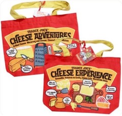 Trader Joe’s NWT 🧀 Cheese HEAVY DUTY COTTON REUSABLE GROCERY SHOPPING TOTE BAG