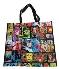 Marvel Hulk & MORE X-Large Black Reusable Shopping Gift Bag with Handle NWOT