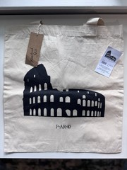 Tote Bag From Coliseum In Rome Italy W/tags, 15×16
