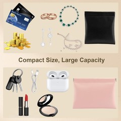 Zilotusnte 2 PCS Small Makeup Bag for Purse, Coin Purse Mixed Color 5