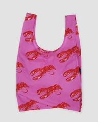 NEW! Baggu STANDARD BAG in “Pink Lobster” — Washable Recyc. Nylon SOLD OUT/RARE!