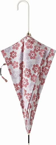 Miyajima Long Umbrella 60cm Automatic Opening Slim Windproof Frame Stripe Flower