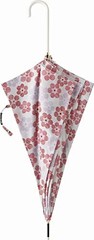 Miyajima Long Umbrella 60cm Automatic Opening Slim Windproof Frame Stripe Flower