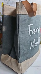 Farmers Market 60% Jute/40% Cotton 5 Compartments XLarge Shopping Bag 12.5x16x8