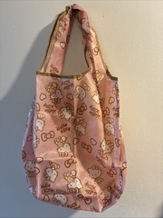 Hello Kitty Portable Foldable Reusable Shopping Shoulder Tote Bag 39x39cm