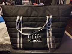 Fitlife Foods Insulated Cooler Tote Bag Black Specialty Foods Zips Fit Life Grea