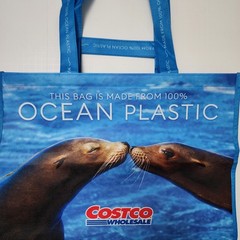 Costco UK Europe Ocean Sea Lion Tote Bag Blue Sea Life New Shopper