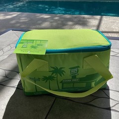 NEW! Trader Joe’s Mini Tote Bag Insulated New Summer 2026-Lime/Green/Blue