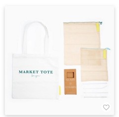 Love X June Eco Kit with Reusable Produce Bag, Reusable Straws and Market Tote