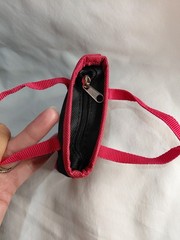 Trader Joe’s Red Micro Tote / Coin Bag Mini Can Be A Keychain