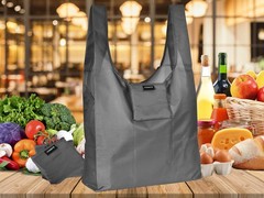 Masirs Reusable Grocery Bag (6-PACK | GREY) – Ripstop Large, Grey