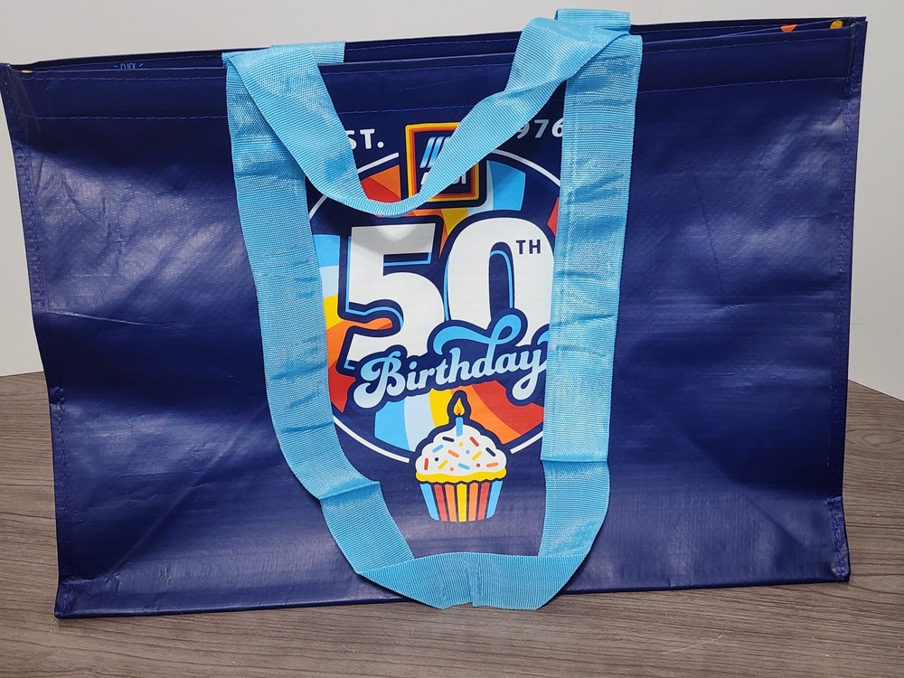 ❤️ ALDI🏠 A100~ALDI 50TH Anniversary Click N’Stay Tote Bag 2026 Reusable NWT