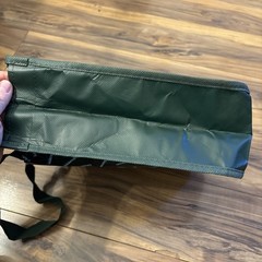 Lululemon Reusable Small Shopping Tote Bag Green 9.25X11X4.5 Snap Closure