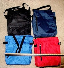 NICE Urban TOTE With RIPSTOP Polyester/ZIPPERS & MORE Black/Navy GREAT FEATURES!