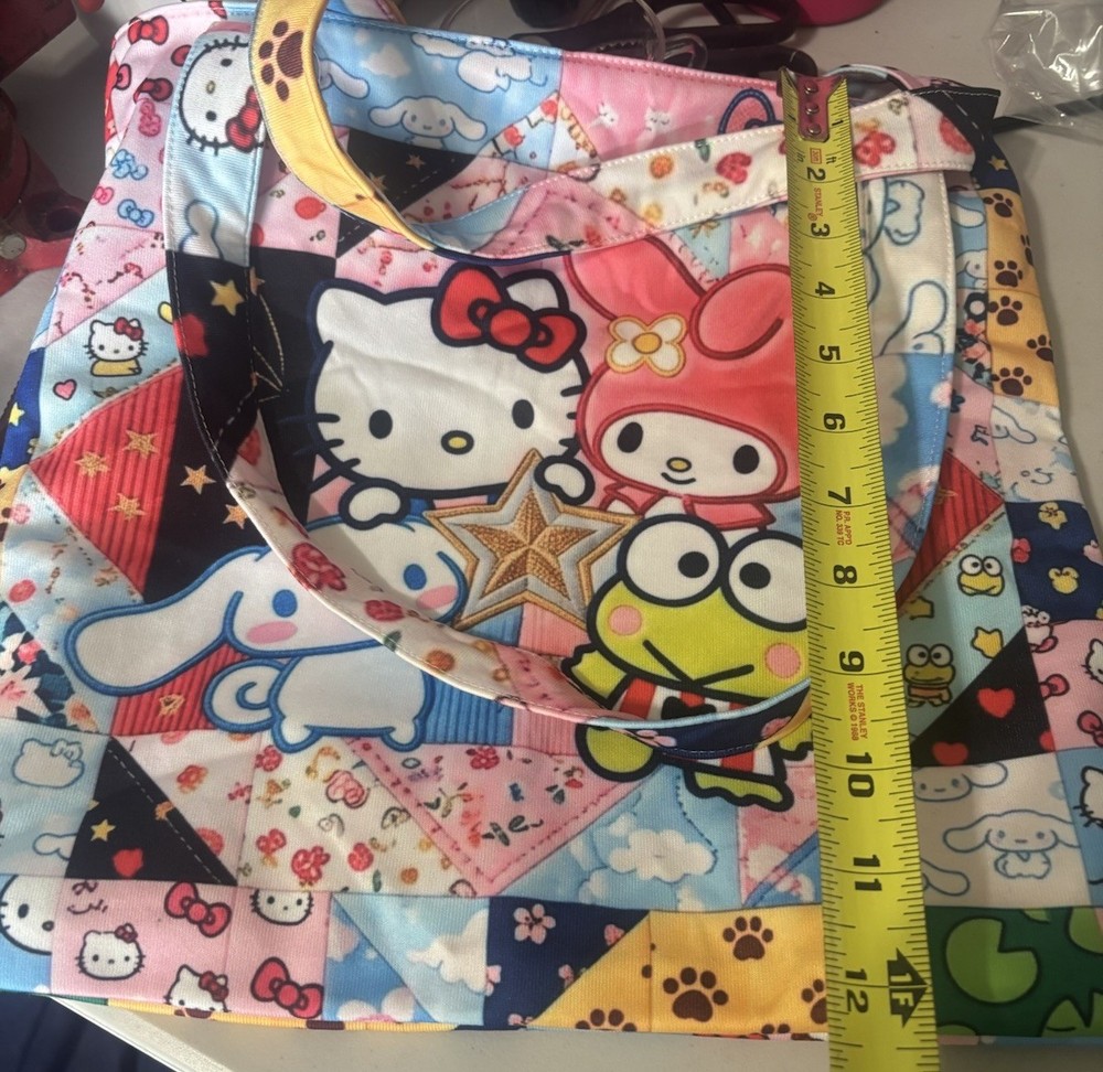 Hello Kitty Reuseable Shopping Tote Beach Diaper Bag Friends My Melody Zippered