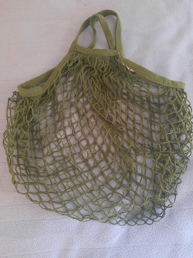 Sachi Cotton String Bag Long Handle Lightweight Eco Friendly Biodegradable