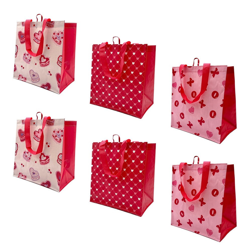 Reusable Grocery Bags – Valentine’s Day Gift Totes, Foldable & Water‑Resistan…