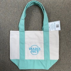 NWT Trader Joe’s Mini Pastel Tote Bags, 4 Colors: Green, Blue, Purple, Pink