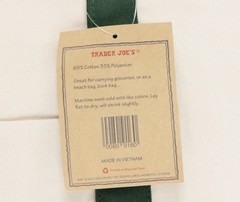Trader Joe’s Bag Canvas Reusable Heavy Cotton Basic Style Shopping Large