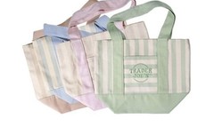 NWT Trader Joe’s Striped Canvas Mini Tote Set of 4 Summer 2026 PRE ORDER
