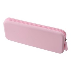 diyhub Silicone Cosmetic Case, Portable Storage Bag Zipper Case Travel Pink
