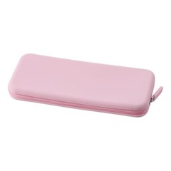 diyhub Silicone Cosmetic Case, Portable Storage Bag Zipper Case Travel Pink
