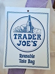 Trader Joe’s LARGE Lavender Canvas Limited Release Tote Shopping Bag – NWT