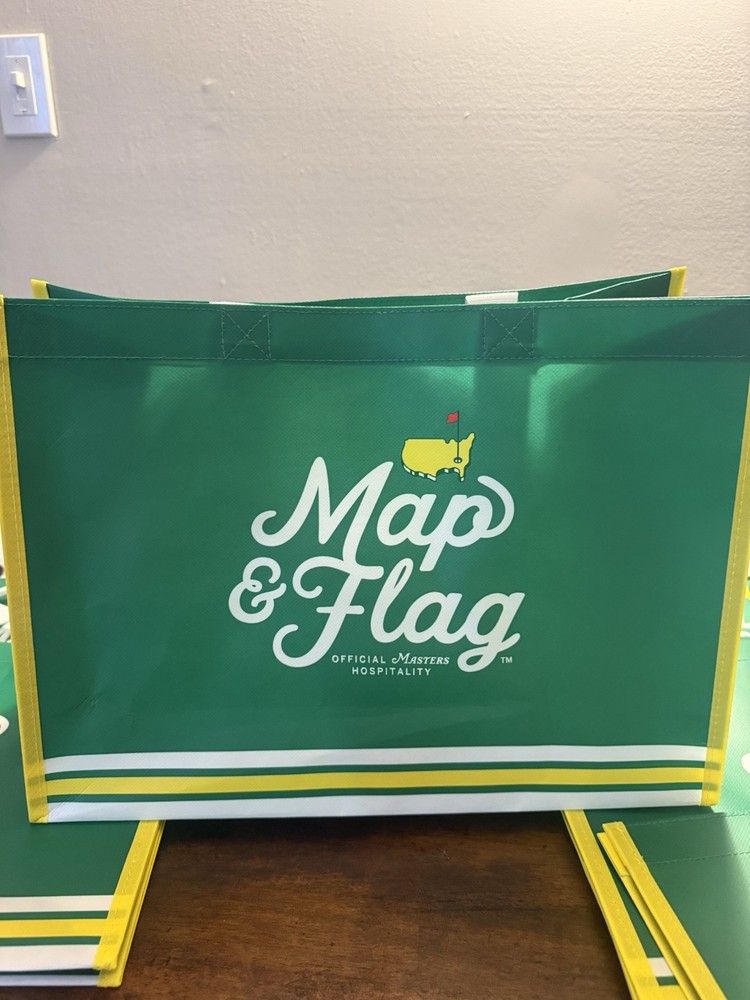 (EXCLUSIVE) Masters Map & Flag Reusable Tote Bag