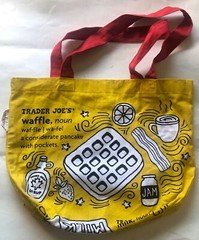 TRADER JOE’S BREAKFAST THEME REUSABLE CANVAS TOTE BAG