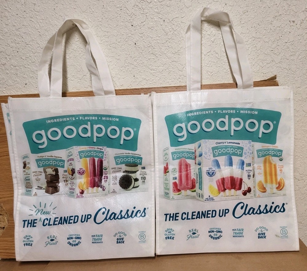 Good Pop Reusable Shopping Bag Lot Of 2