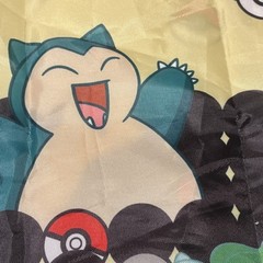 MIMARU Pokémon Foldable Shopping Bag Polyester Yellow Black Cartoon