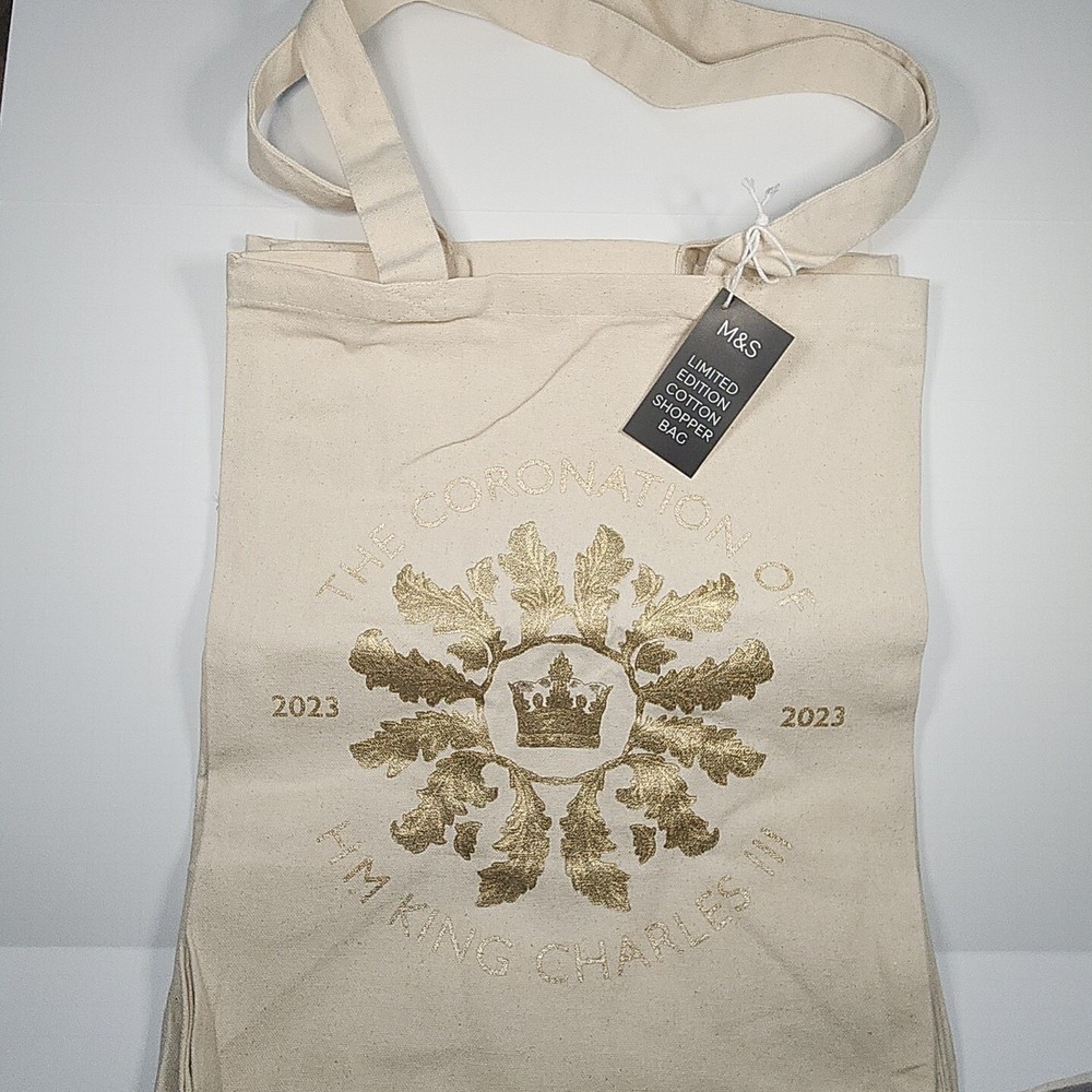 Marks Spencer Coronation Bag King Charles Queen Camilla Royal Buckingham M&S