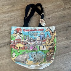 Cincinnati Zoo Botanical Garden Fiona Ajani Joe Rico Reusable Canvas Tote Bag