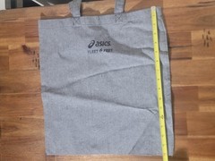 Lot of 29 NEW ASICS Fleet Feet Reusable Canvas Tote Bags – Multi-Color Bulk Set