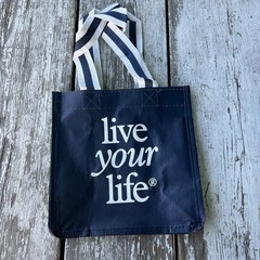 American Eagle Reusable Shopping Bag Dark Blue & White Polropylene Modern