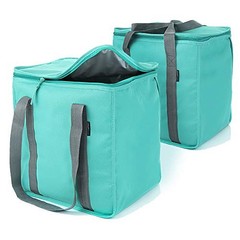 Urban House (2-Pack) Premium Grade Insulated Grocery Shopping Teal/Cooler Bag