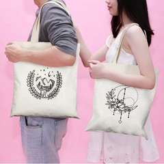 4 Pcs Canvas Tote Bag for Women Canvas Shopping Totes Aesthetic Reusable Groc…