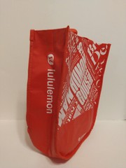 Lululemon Reusable Shopping Tote Bags Lot of 3~2 Large, 1 Small, Red Black White