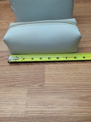 2 pc set Sonia Kashuk Cosmetic Bags for Women Minimalism Makeup Ivory White