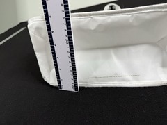 Lululemon 20th Anniv. Reusable Tote Shopping Bag White Gold Snap Closure 16×14