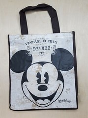 Tote Carry Reusable Bag Mickey Mouse 13.25 x 15.25 Inch Retro