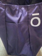 Port Authority Purple Polyester Reusable Tote Bag 17x6x12 in Solid