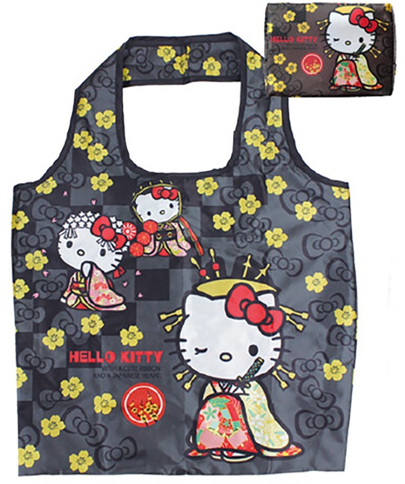 Japan Limited Hello Kitty Reusable Bag (miyabi)　ハローキティエコバック(雅)