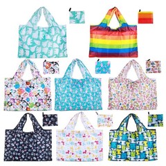Grocery Bags Reusable Foldable 8 Pack Shopping Bags Large 50LBS Groceries Bag…