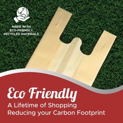Simply Cool 300 Pack Cream Reusable Eco-Friendly Grocery T-Shirt Shopping Bag…