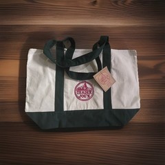Trader Joe’s Bag Canvas Reusable Heavy Cotton Basic Style Shopping Green Large
