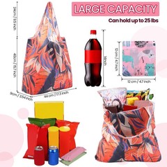 50 Pack Reusable Grocery Bags Foldable Shopping Bags Bulk Washable Grocery To…