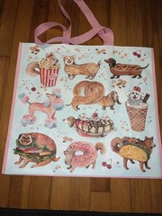 DOGS as Treats Large Reusable Shopping Bag TJ Maxx Eco Friendly Tote Bag